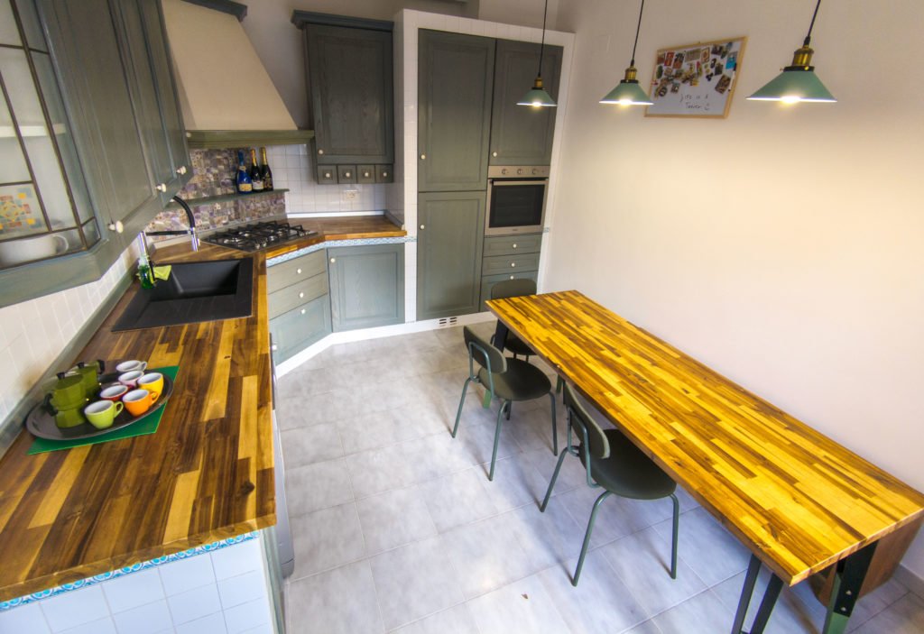 Kitchen open space and shared