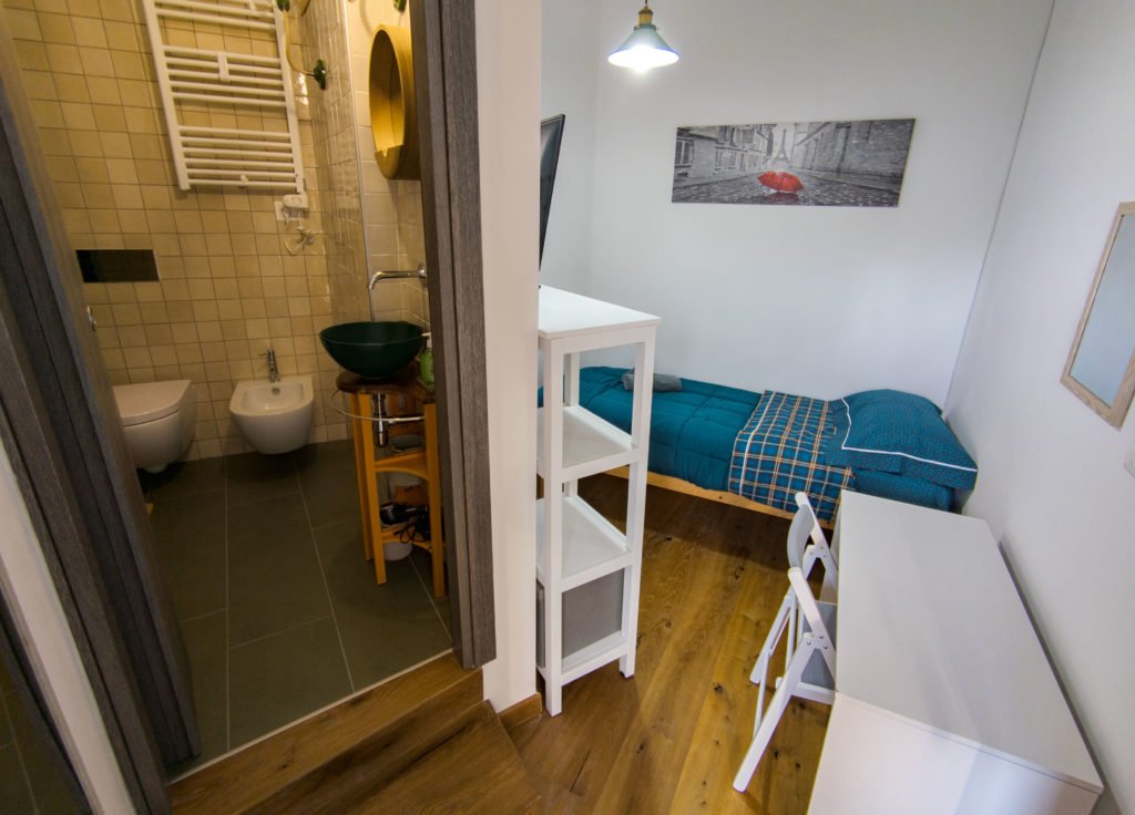 Small room with toilet inside